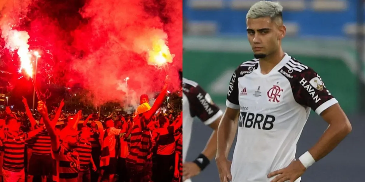 Andreas Pereira teve primeiro contato direto com torcedores após a falha que resultou no título do Palmeiras na Copa Libertadores