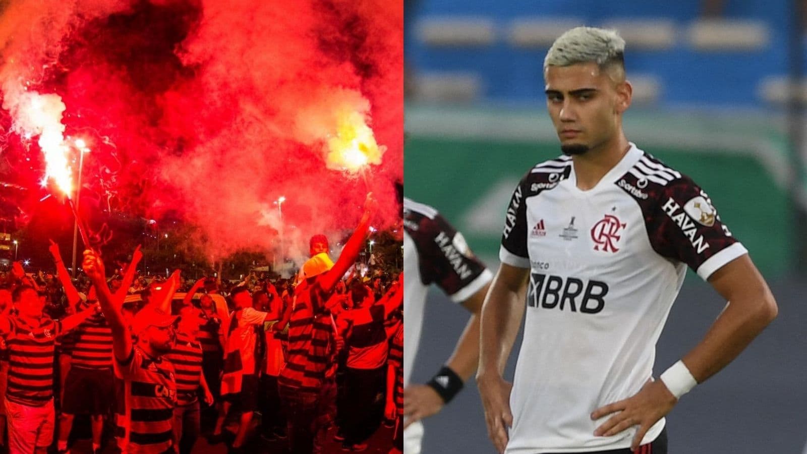Andreas Pereira teve primeiro contato direto com torcedores após a falha que resultou no título do Palmeiras na Copa Libertadores