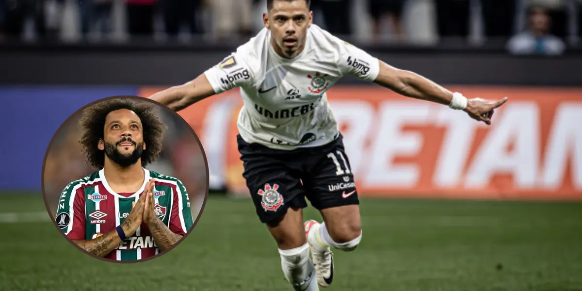 Ángel Romero e Marcelo ao lado