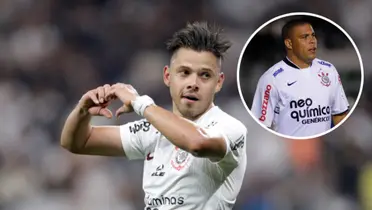 Ángel Romero e Ronaldo Fenômeno no Corinthians