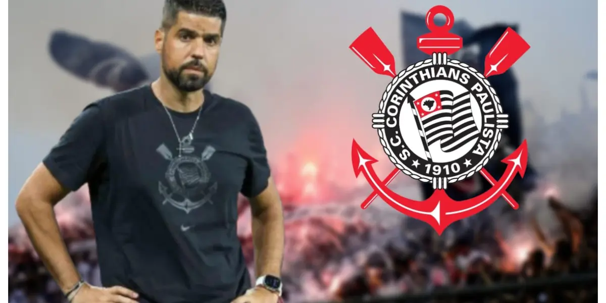 António Oliveira com a camisa do Corinthians