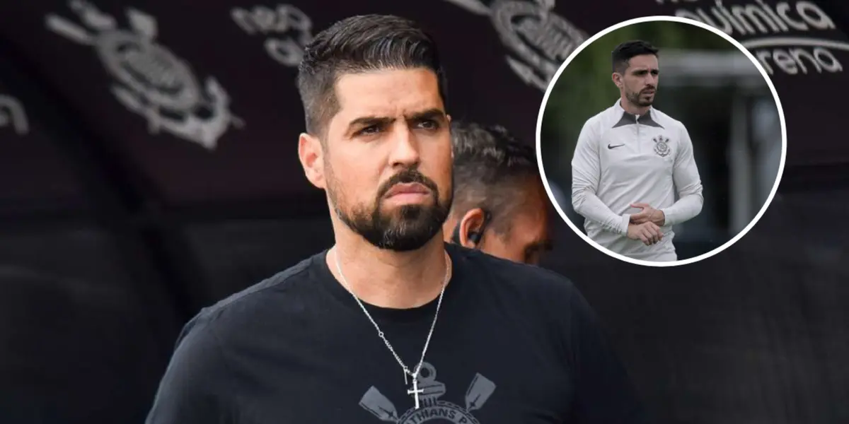 António Oliveira e Igor Coronado no Corinthians