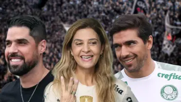 António Oliveira, Leila Pereira e Abel Ferreira