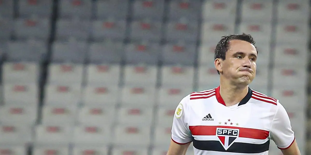 Apesar de ser o artilheiro do São Paulo em 2021, Pablo é um dos jogadores menos prestigiados no tricolor e não deve mais jogar no clube
