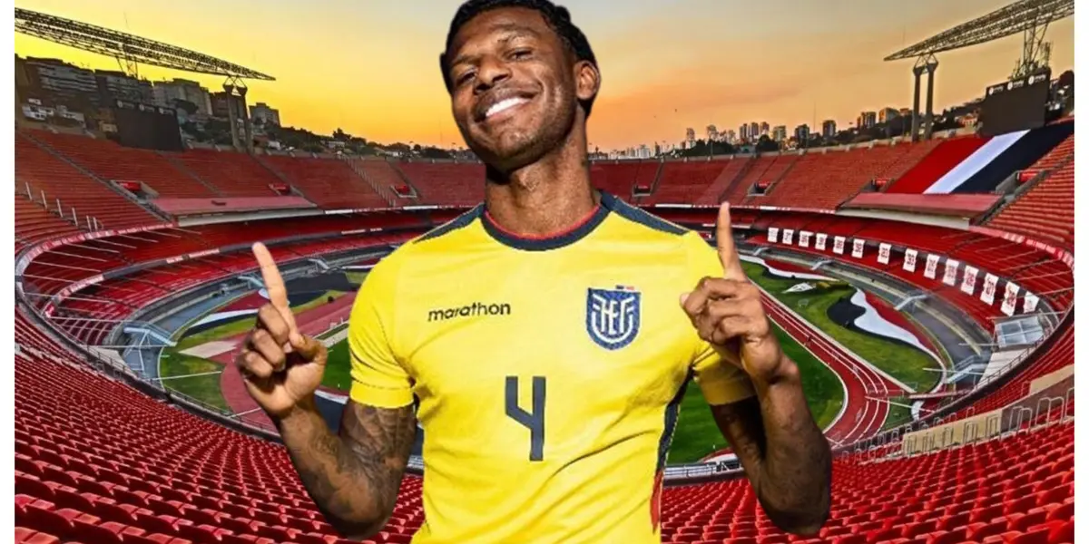 Arboleda com a camisa do Equador