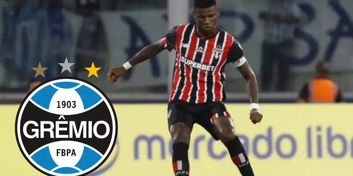 Arboleda em ação pelo São Paulo: jogador é alvo do Grêmio