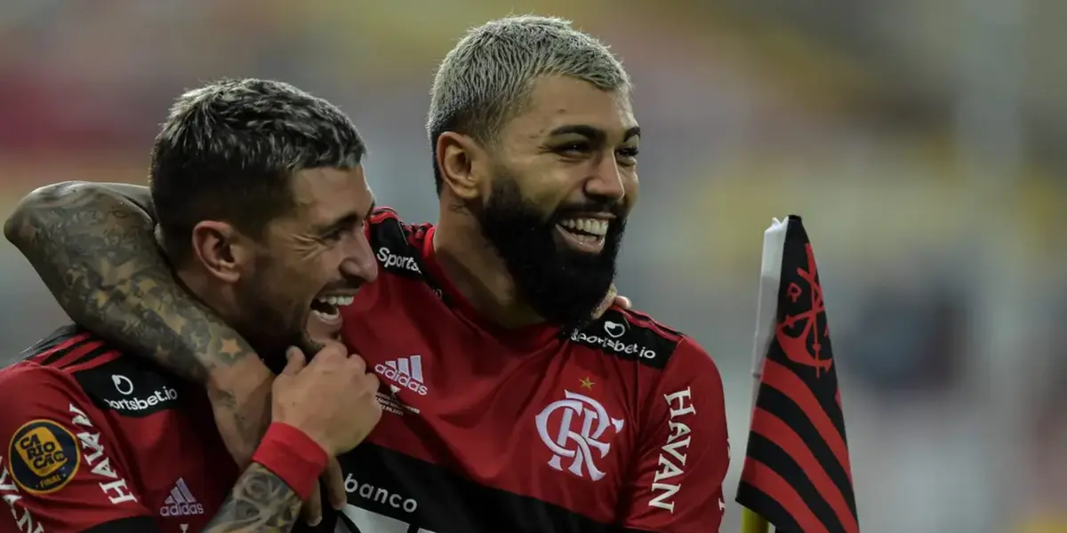 Arrascaeta e Gabigol: dupla vai se desfazer após cinco anos