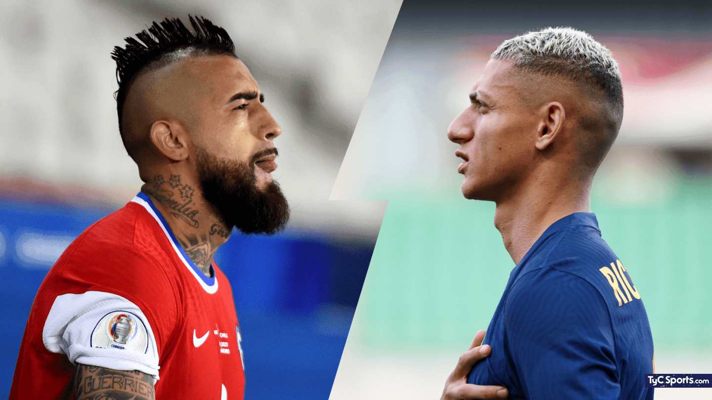 Arturo Vidal voltou a atacar Seleção Brasileira em nova derrota e Richarlison continuou a provocar o meia nas redes sociais