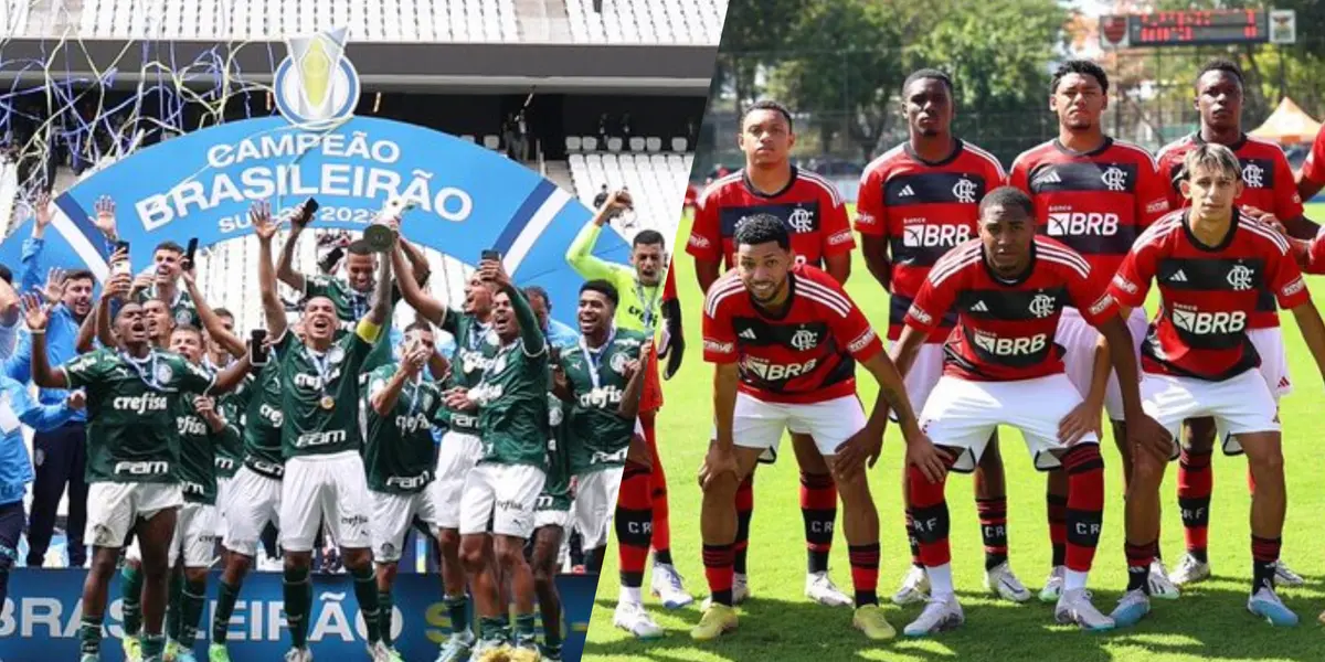 As equipes brasileiras com mais títulos em torneios juvenis / X