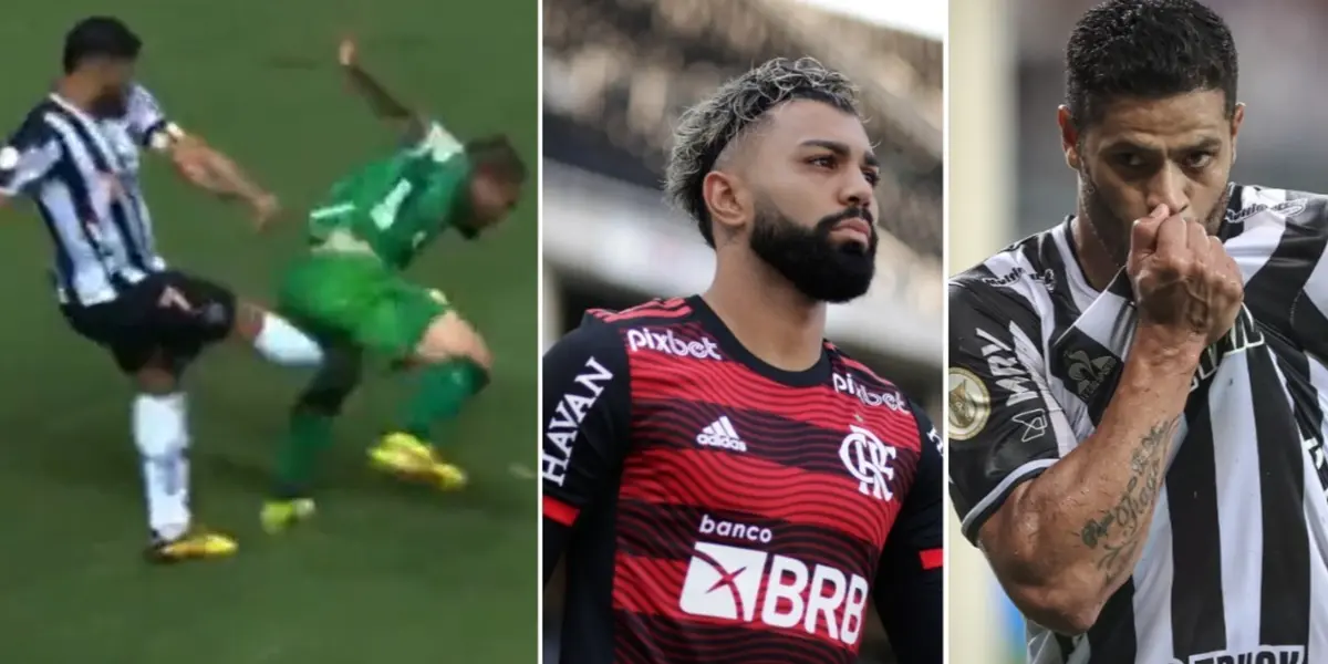 Atacante do Galo rebateu Gabigol e movimentou a internet
