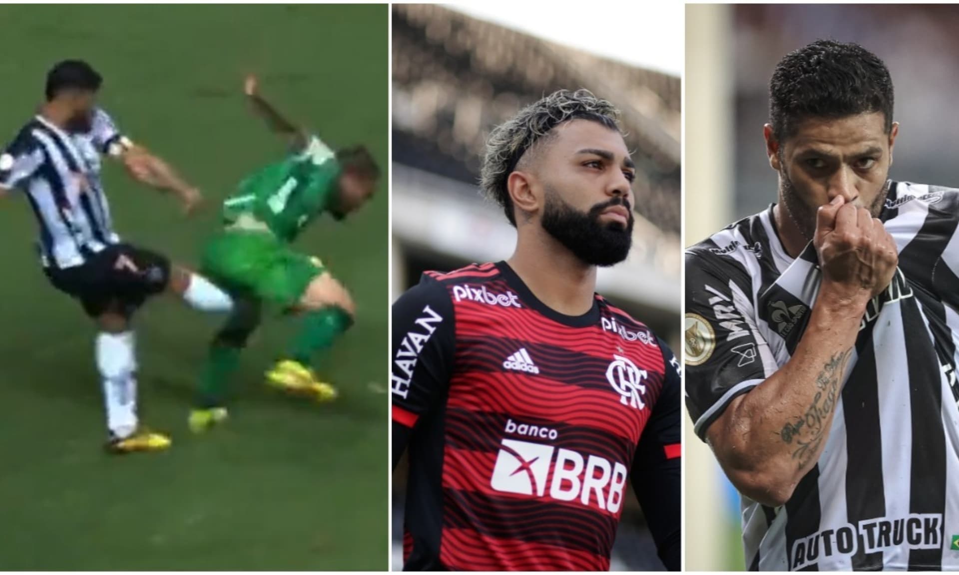 Atacante do Galo rebateu Gabigol e movimentou a internet