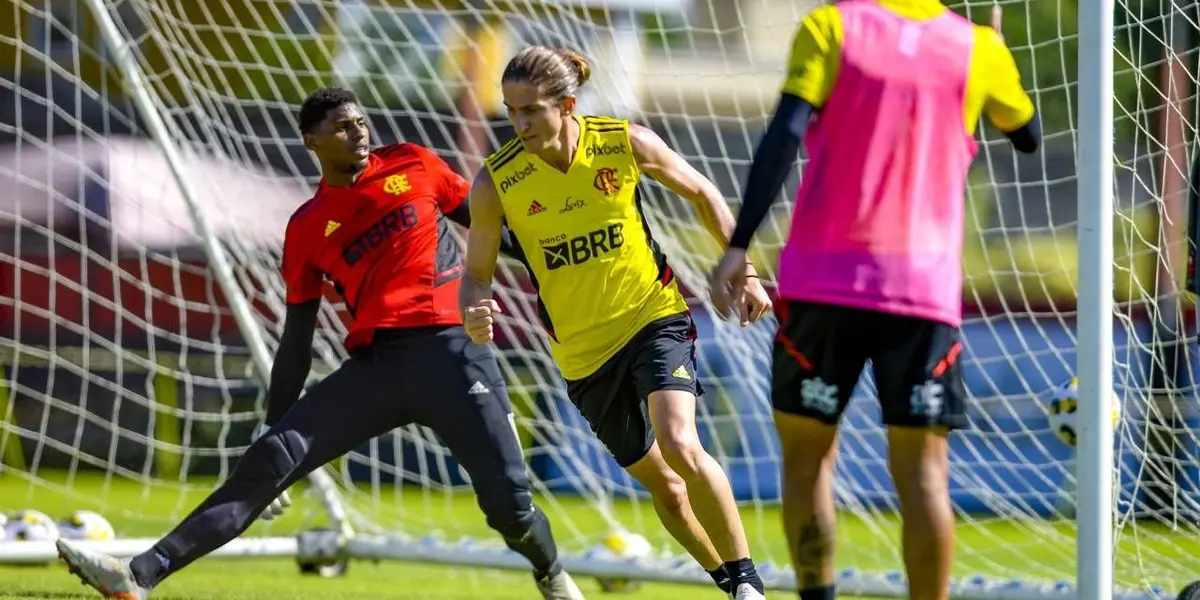 Atletas acompanharam a fala de Diego Ribas à imprensa