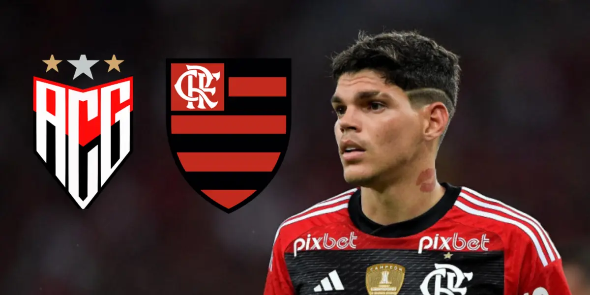 Ayrton Lucas em ação pelo Flamengo