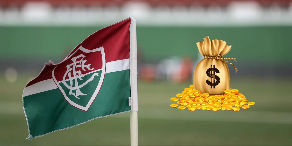Bandeira de escanteio do Fluminense no CT do clube carioca