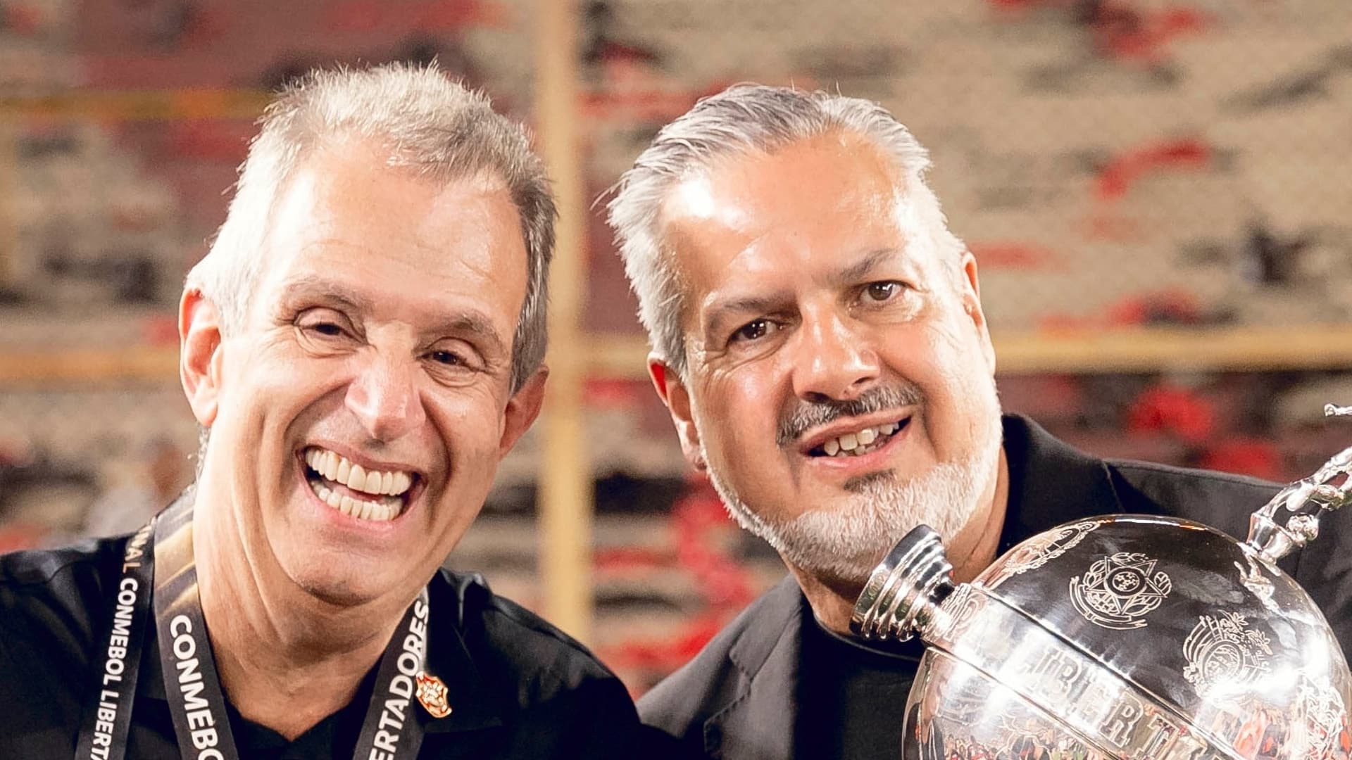 Bap, presidente do Flamengo, e José Boto, diretor de futebol do Flamengo. Foto: Gilvan de Souza/Flamengo