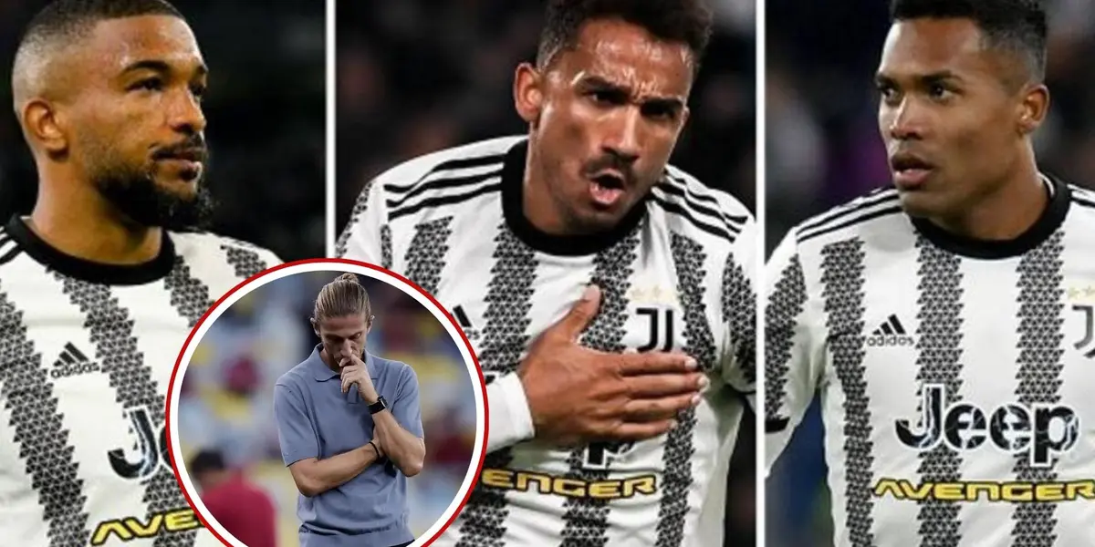 Bremer, Alex Sandro e Danilo, no detalhe