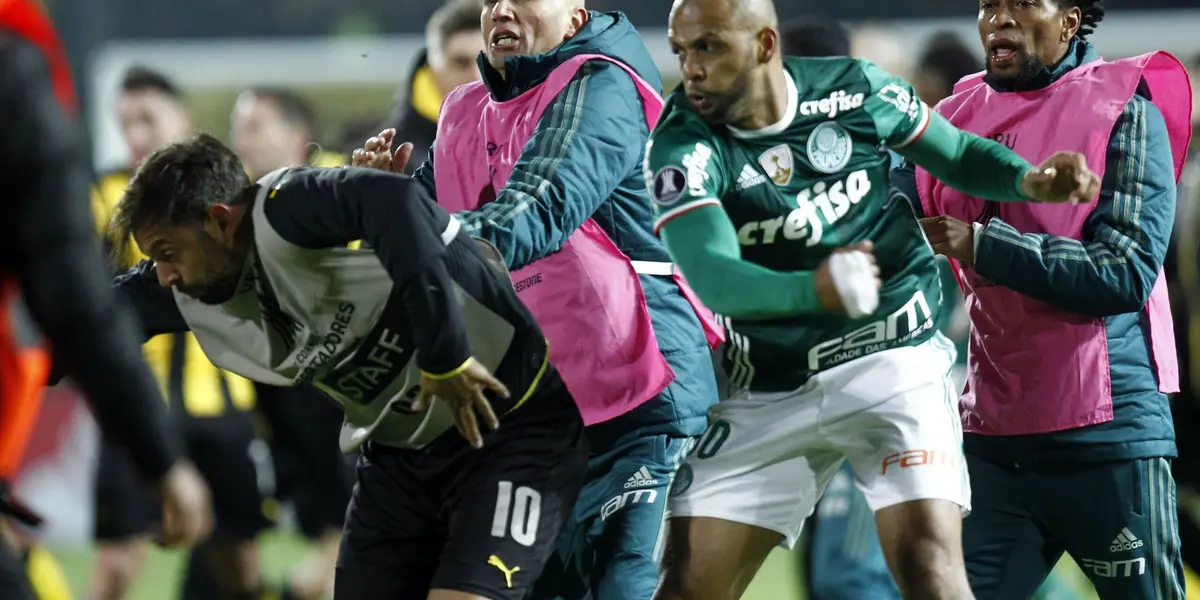 Briga contra o Peñarol pela Copa Libertadores quase rendeu a prisão de Felipe Melo ao voltar em 2021