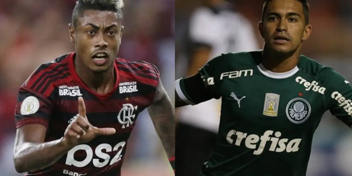 Bruno Henrique e Dudu são os dois homens de confiança de Flamengo e Palmeiras, mas imprensa aponta diferenças entre eles