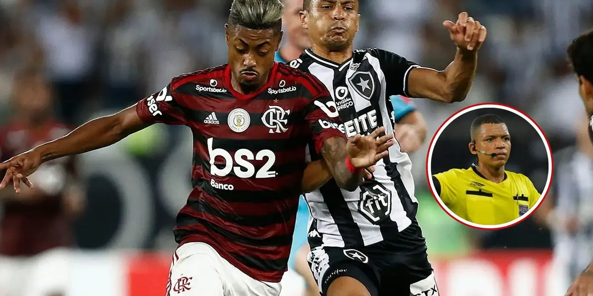 Bruno Henrique em duelo durante partida