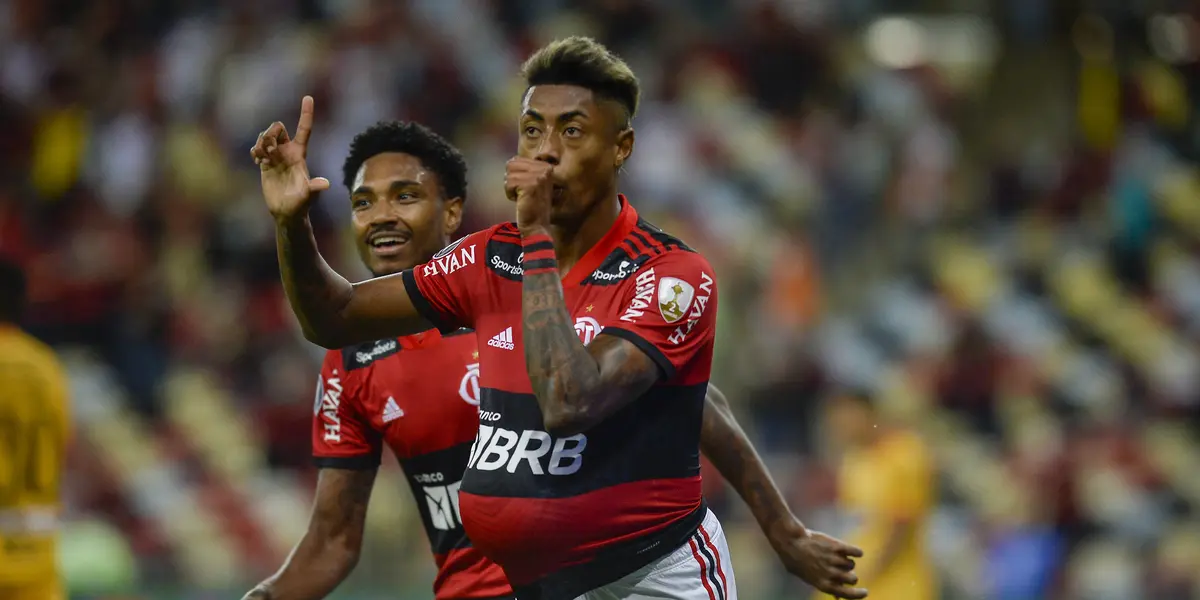 Bruno Henrique foi o herói do Flamengo no primeiro jogo da semifinal da Copa Libertadores diante do Barcelona de Guayaquil