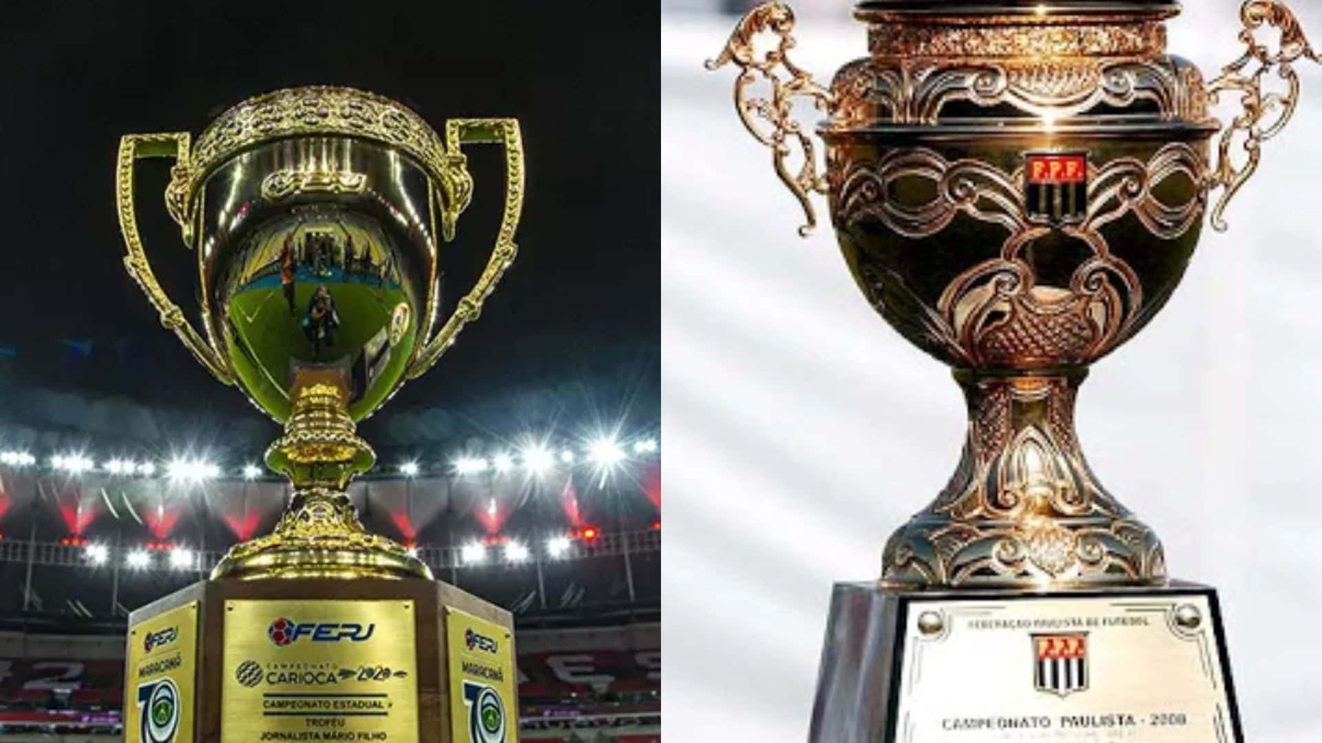 Campeonato Carioca e Paulista.