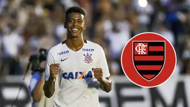 Carlinhos e o escudo do Flamengo