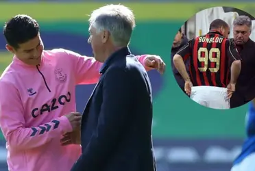 Carlo Ancelotti e James Rodríguez voltaram a se encontrar no Everton e agora se divertem na Inglaterra