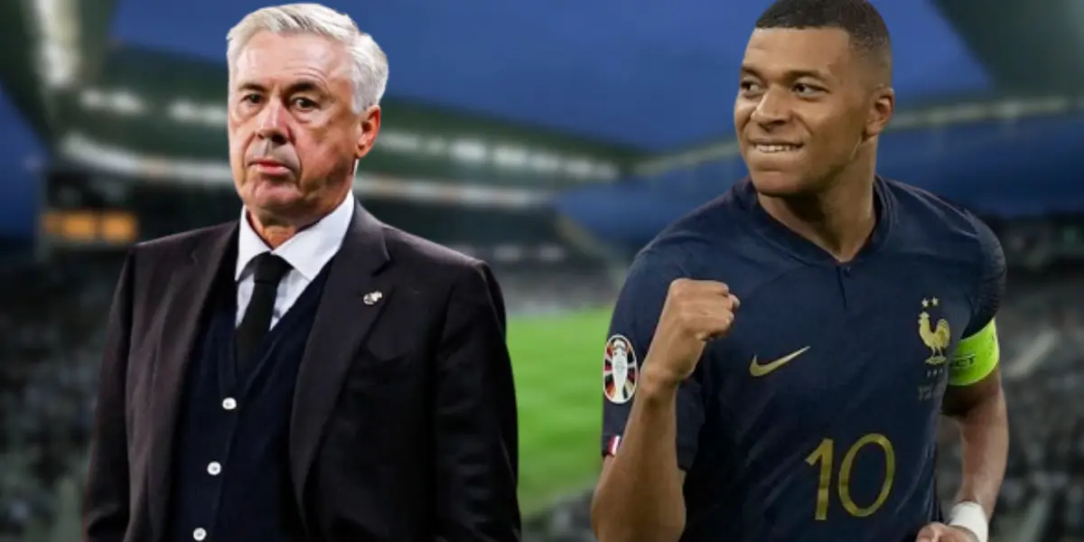 Carlo Ancelotti e Mbappé