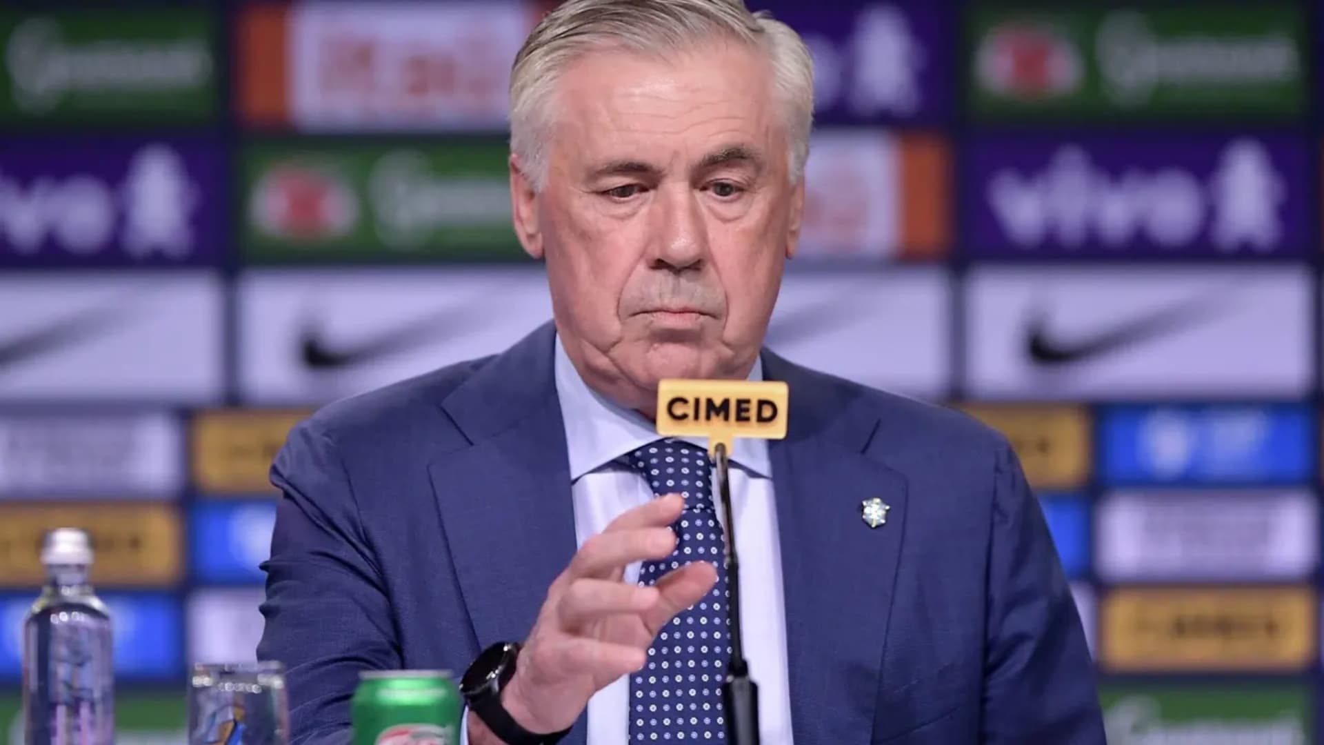 Carlo Ancelotti em sua primeira convocação da Seleção Brasileira (Foto: Thiago Ribeiro/AGIF