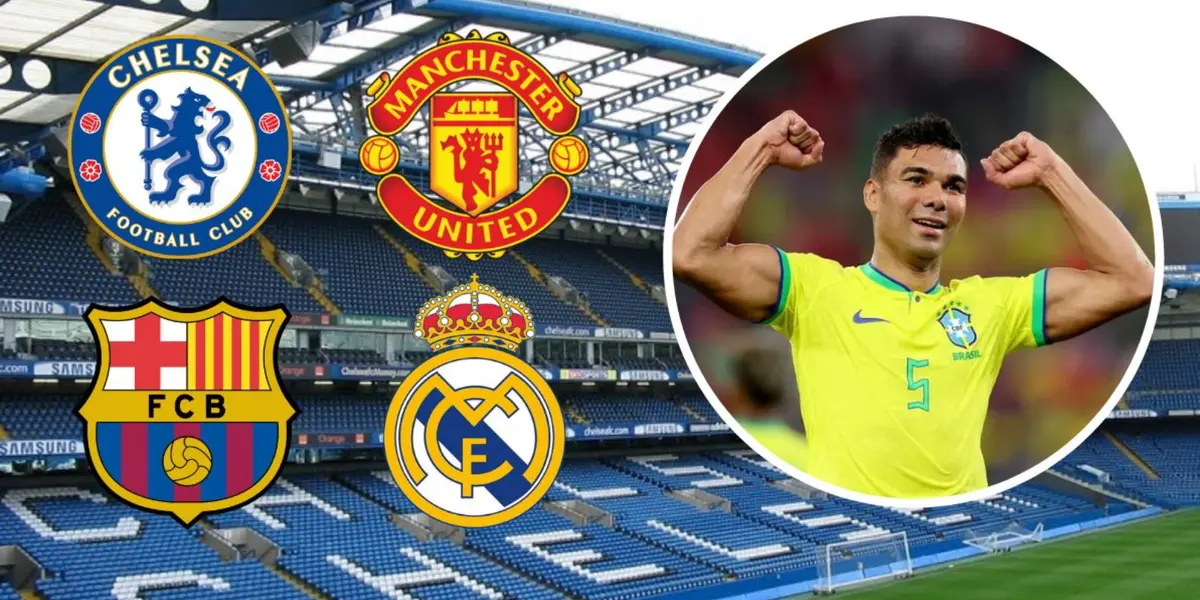 Casemiro em ação pela Seleção Brasileira