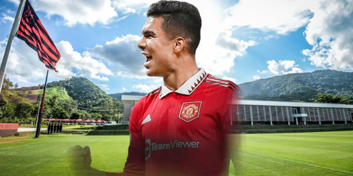 Casemiro em ação pelo Manchester United