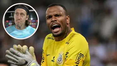 Cássio e Carlos Miguel no Corinthians