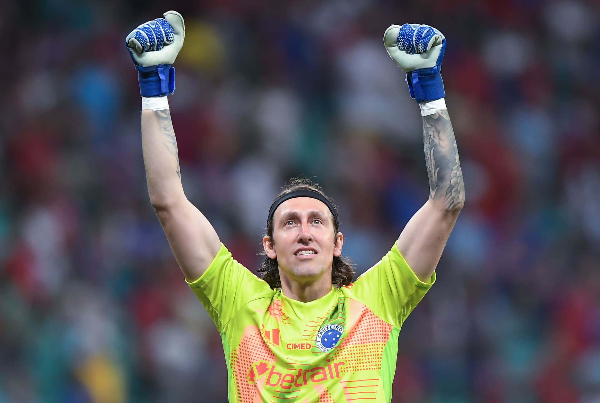 Cássio em ação pelo Cruzeiro