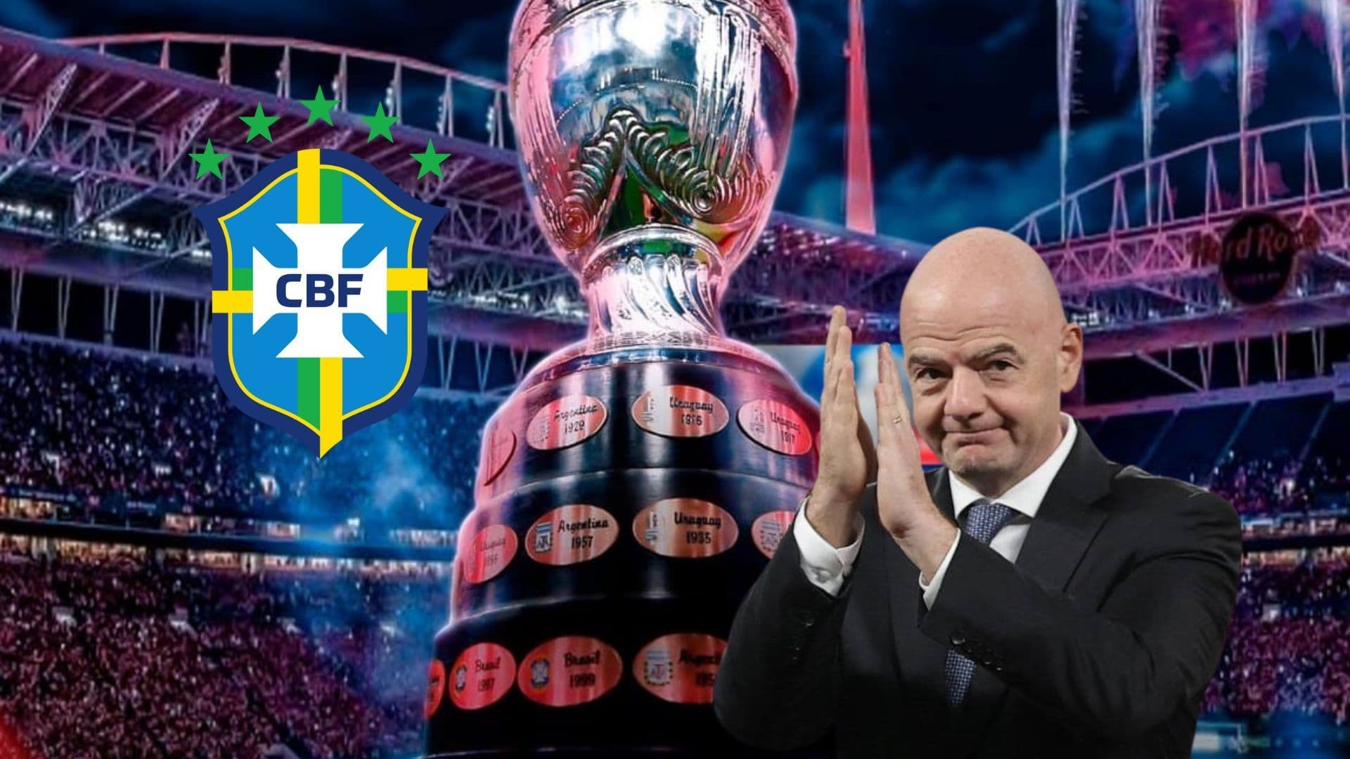 CBF não teve representante oficial no sorteio da Copa América de 2024