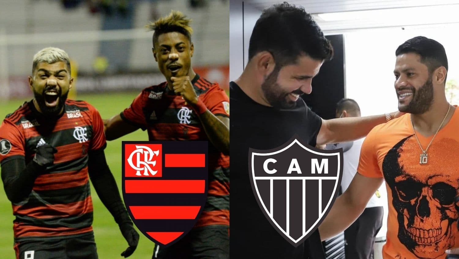 Chegada de Diego Costa ao Atlético-MG e dupla com Hulk ameaça dinastia entre Bruno Henrique e Gabigol no Flamengo