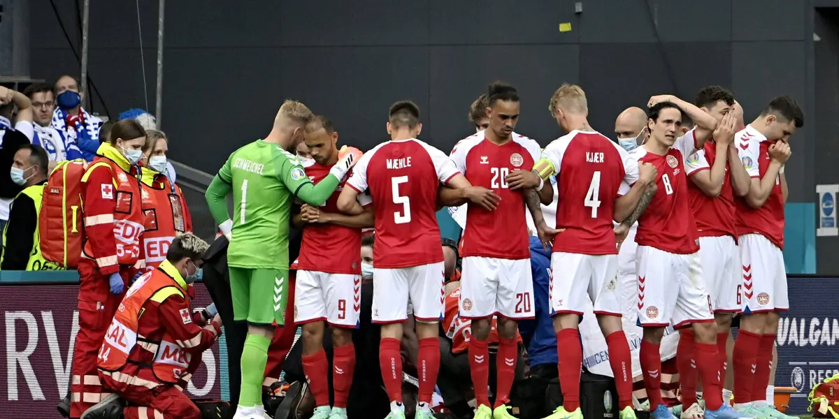 Christian Eriksen chocou o mundo neste sábado (12)