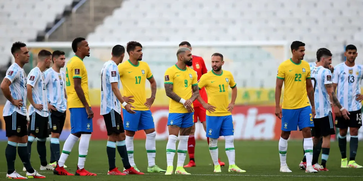 Clássico entre Brasil e Argentina foi interrompido aos cinco minutos de jogo e suspenso minutos depois