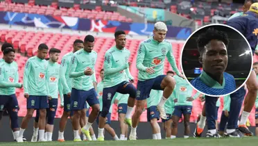 Cria do Palmeiras entrou no 2º tempo do jogo do Brasil