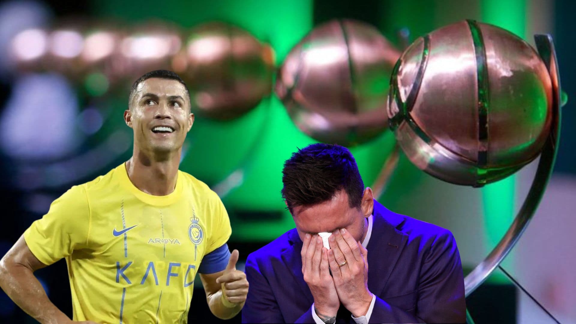 Cristiano Ronaldo comemorou seu Globe Soccer
