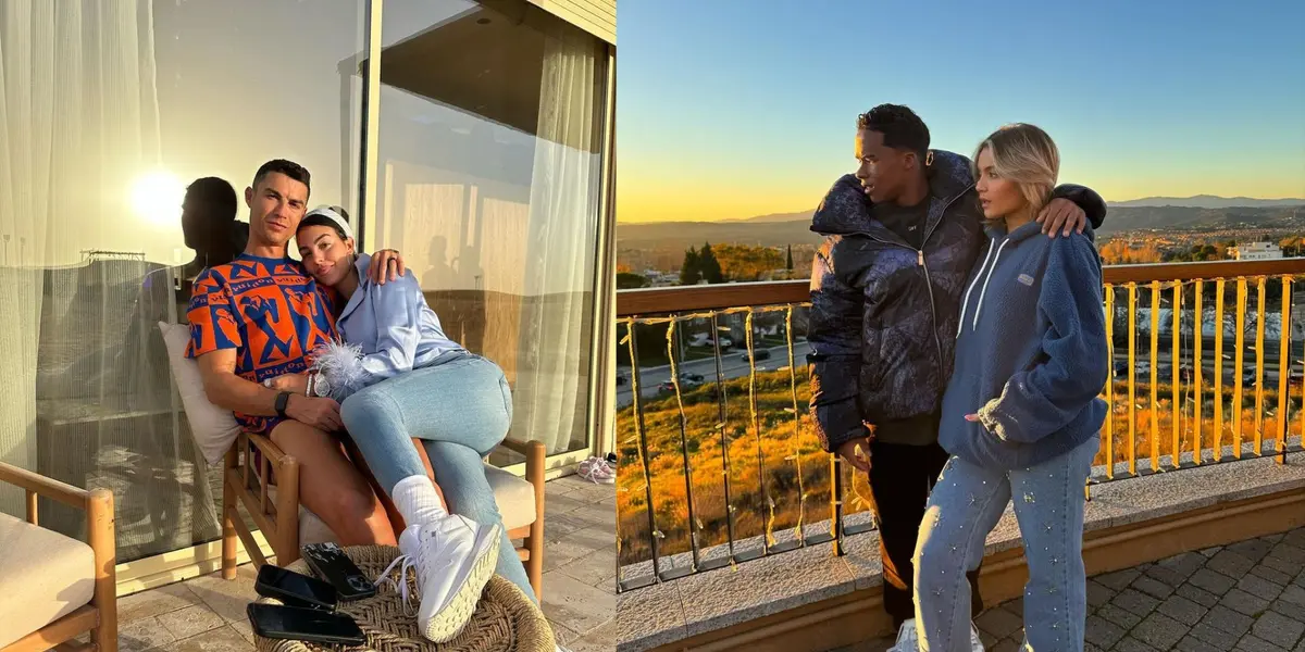 Cristiano Ronaldo e Georgina Rodríguez. Endrick e Gabriely.