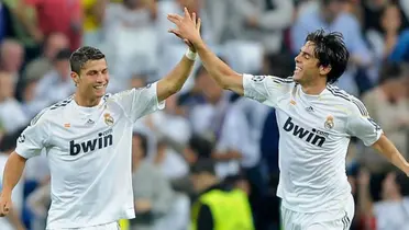 Cristiano Ronaldo e Kaká foram os nomes na vitória do Real Madrid sobre o Olympique de Marselha em 2009 - Foto: AP