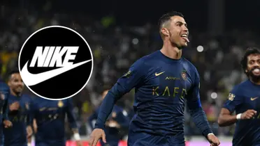 Cristiano Ronaldo e o logo da Nike