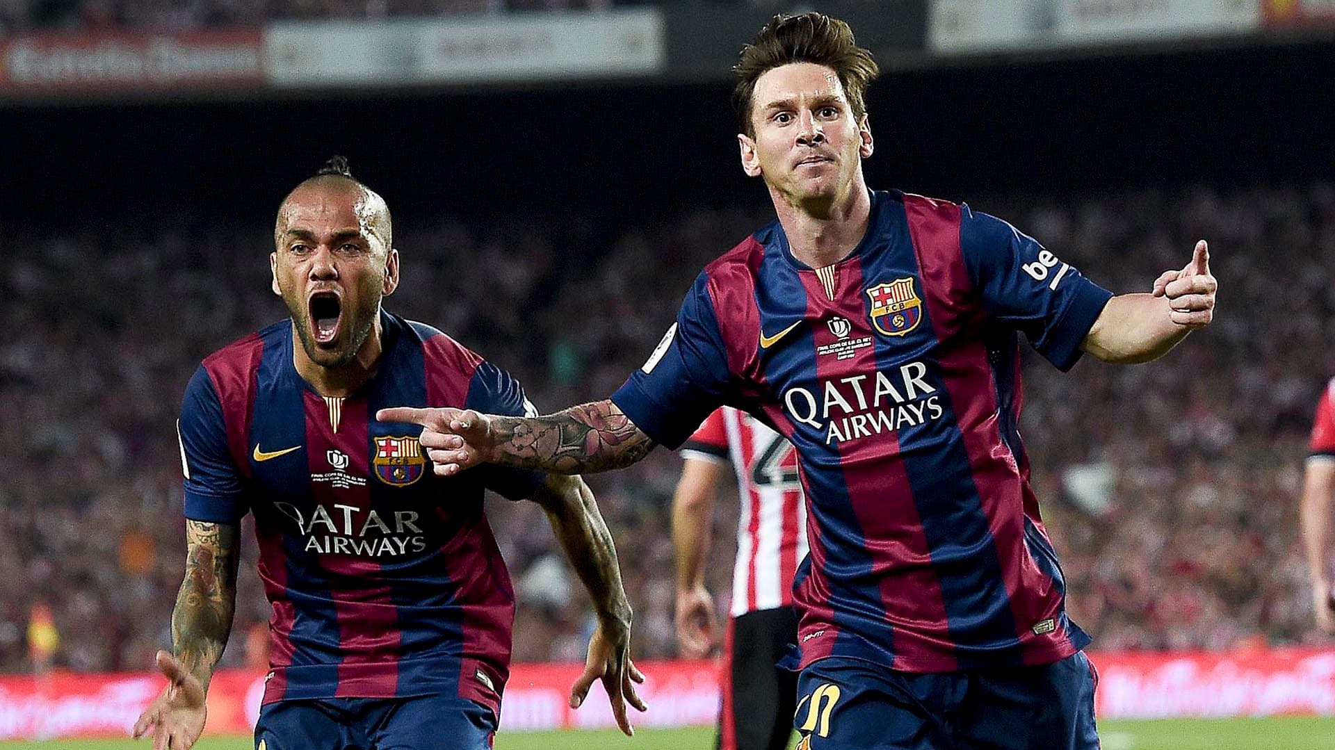 Dani Alves mais uma vez se referiu ao futuro de Lionel Messi e expressou seu desejo de vê-lo jogar novamente com a camisa do Barcelona nos últimos anos de sua carreira.8