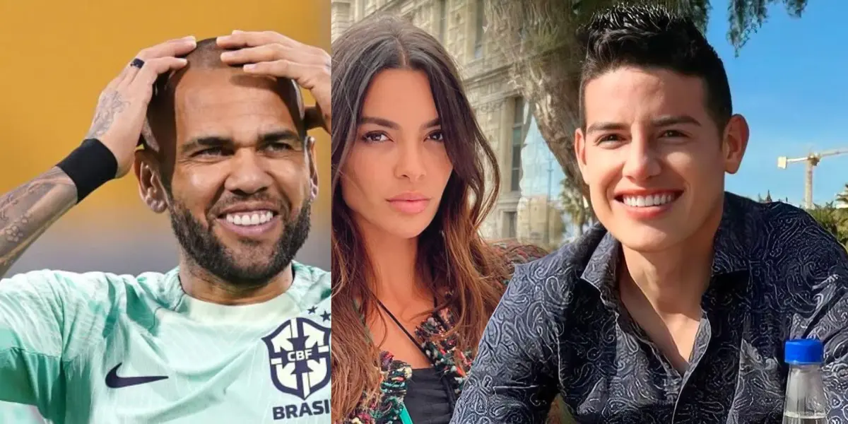 Dani Alves segue na prisão enquanto Joana Sanz sai para passear com craque colombiano