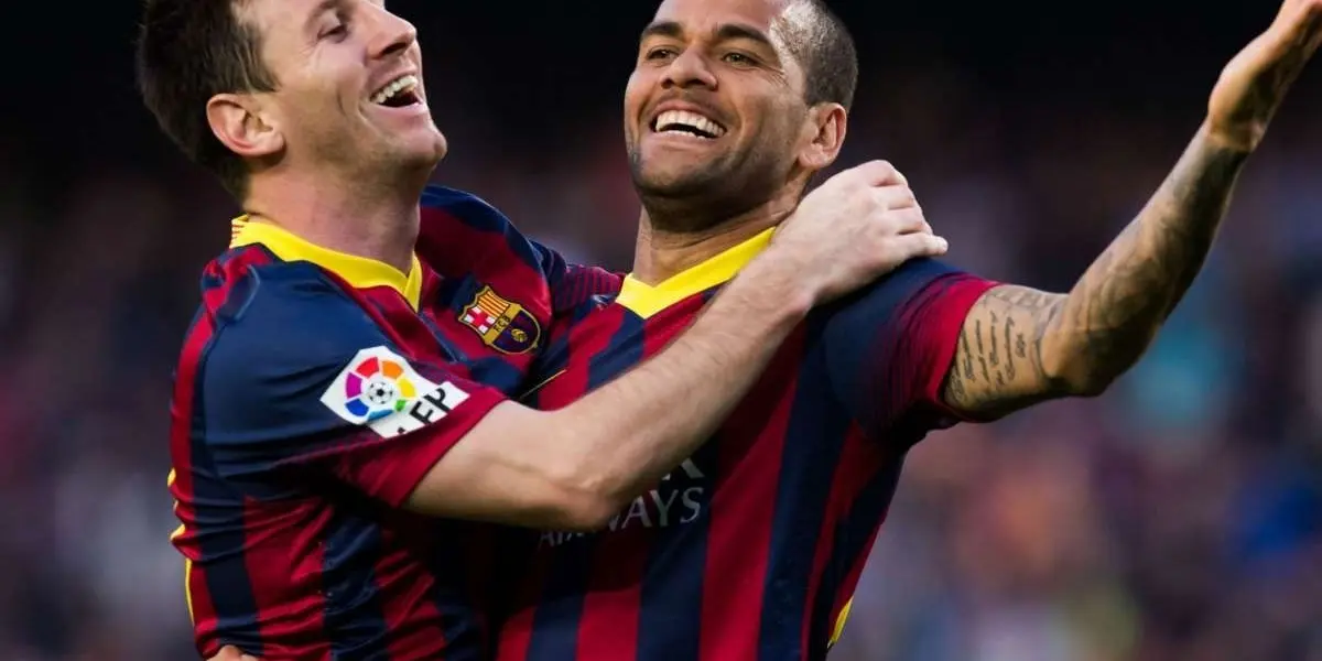 Dani Alves tem grande amizade com Lionel Messi