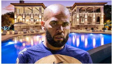 Daniel Alves com a camisa do Pumas