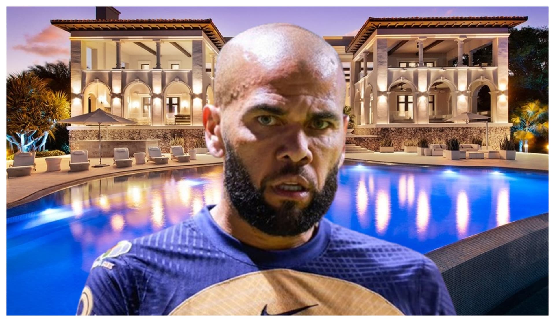Daniel Alves com a camisa do Pumas