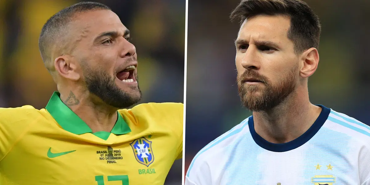 Daniel Alves se derrete por Lionel Messi e escreve mensagem emocionante na despedida do argentino do Barcelona