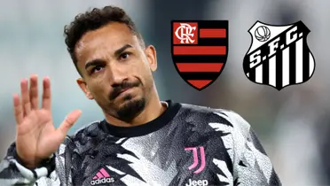 Danilo durante aquecimento pela Juventus