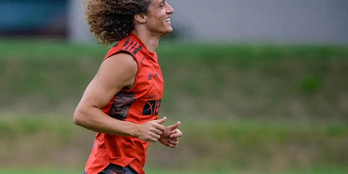 David Luiz fez sua estreia pelo Flamengo na semifinal da Copa Libertadores de 2021 diante do Barcelona de Guayaquil